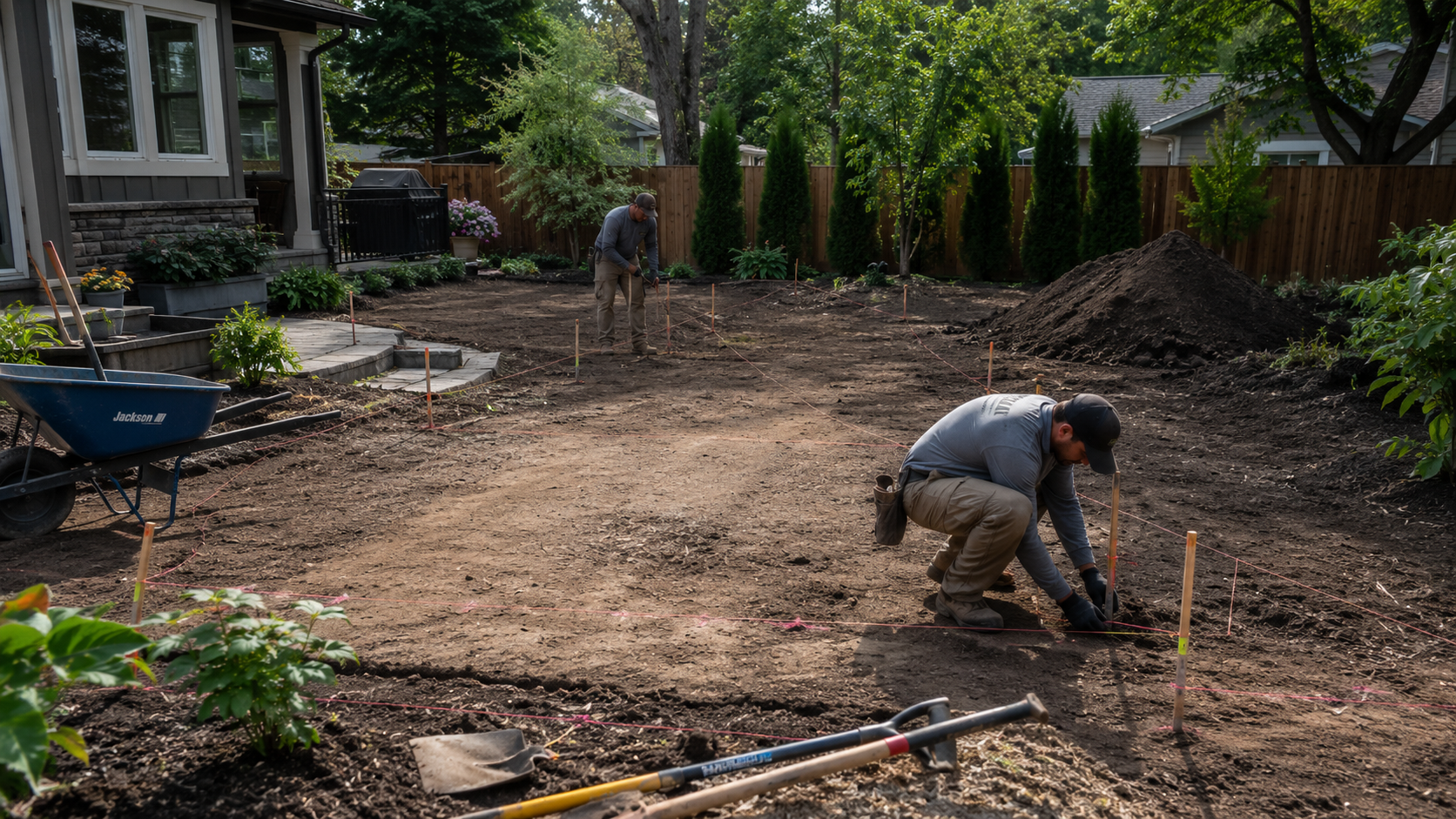 Landscape concept layout preparation