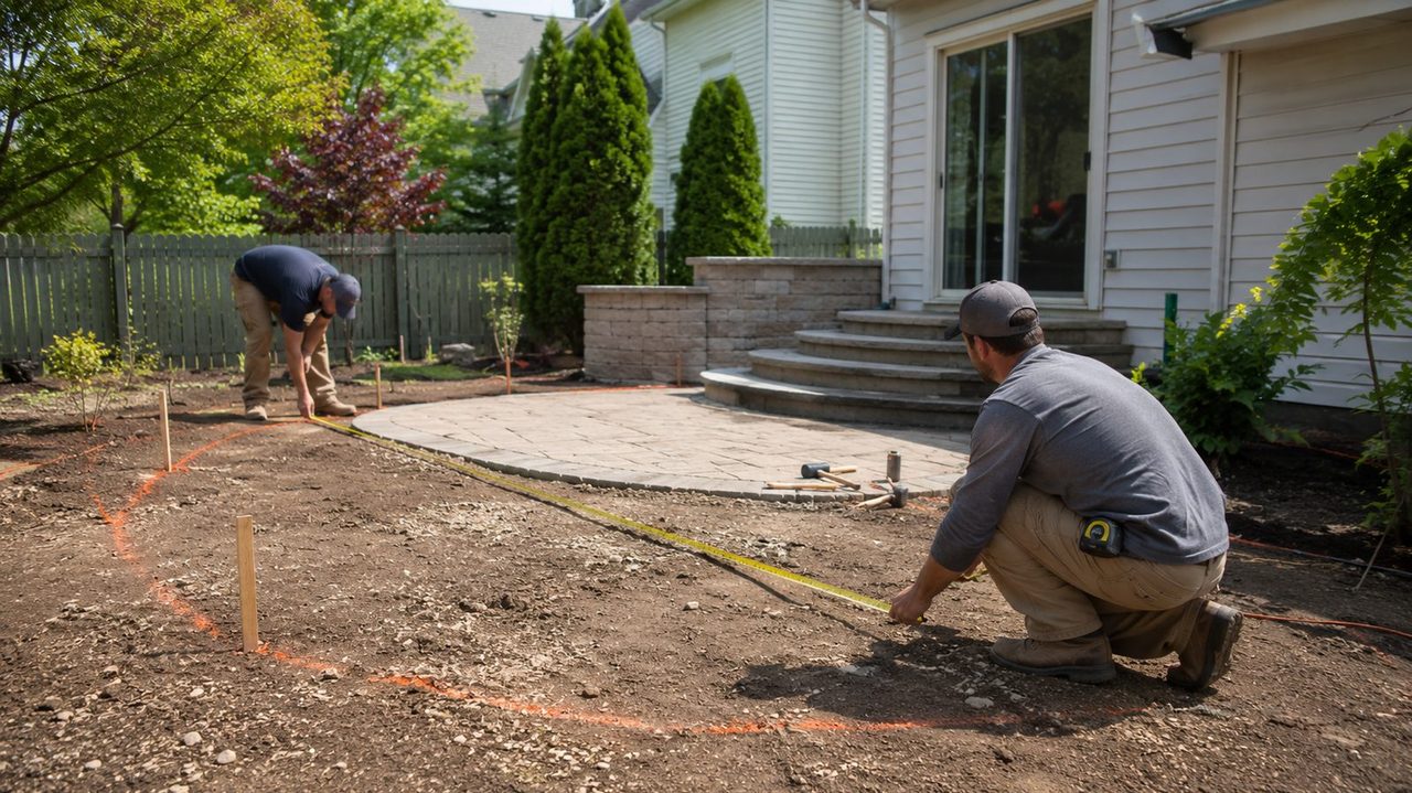 Hardscape site visit and measurement