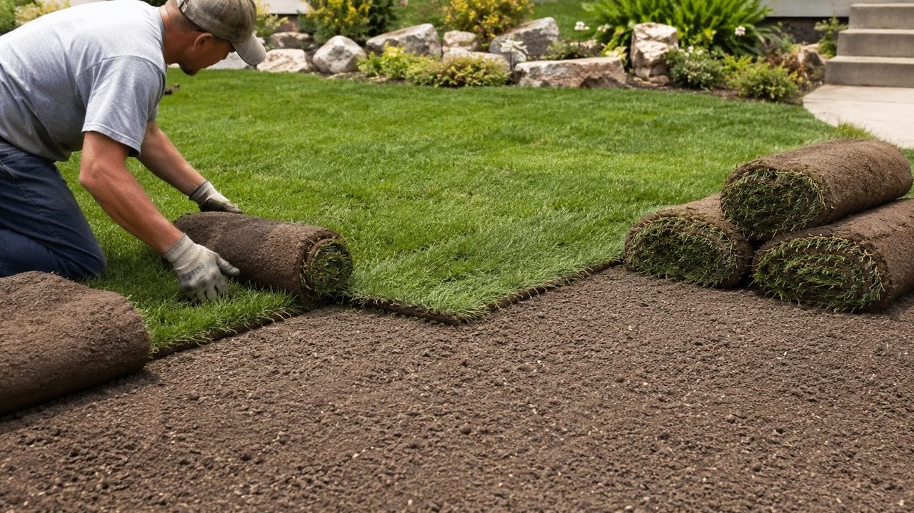 Sodding installation